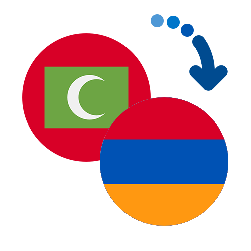 Wie kann man online Geld von den Malediven nach Armenien senden?