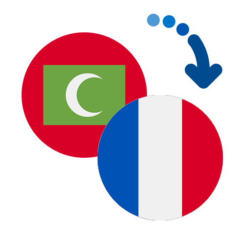 How to send money from Maldives to France