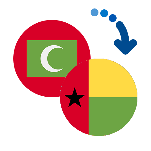 ¿Cómo mandar dinero de las Maldivas a Guinea-Bissau?