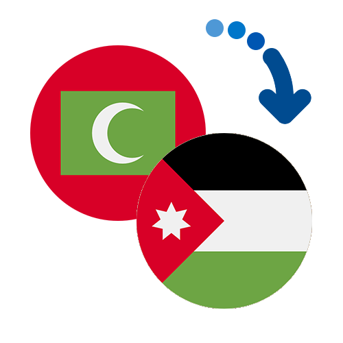 Wie kann man online Geld von den Malediven nach Jordanien senden?