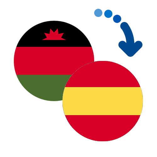 Wie kann man online Geld von Malawi nach Spanien senden?