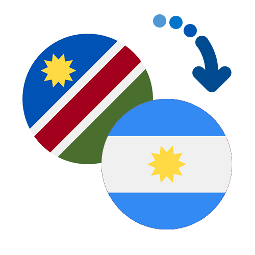 Wie kann man online Geld von Namibia nach Argentinien senden?