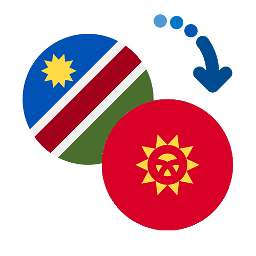 Wie kann man online Geld von Namibia nach Kirgisistan senden?