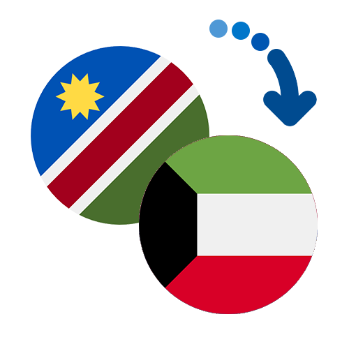 Wie kann man online Geld von Namibia nach Kuwait senden?