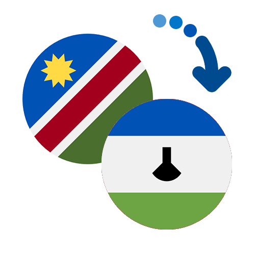 Wie kann man online Geld von Namibia nach Lesotho senden?