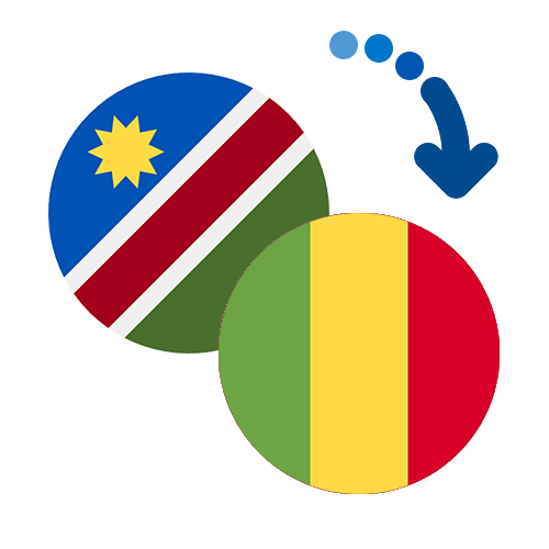 Wie kann man online Geld von Namibia nach Mali senden?
