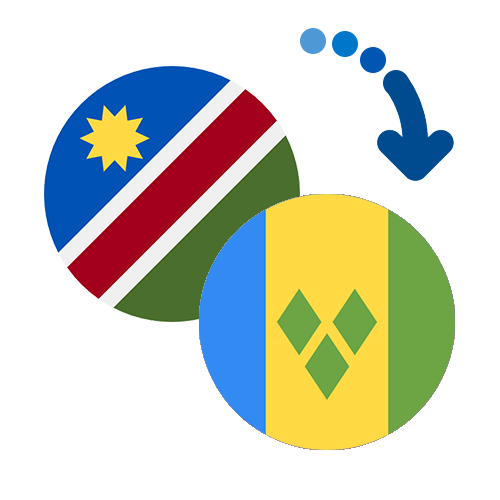 Wie kann man online Geld von Namibia nach St. Vincent und die Grenadinen senden?
