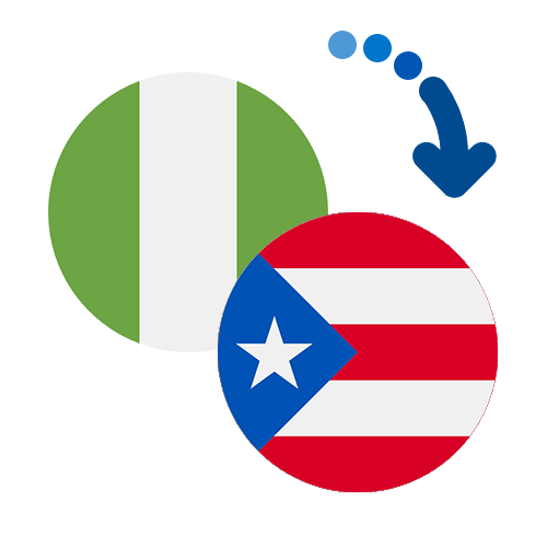Wie kann man online Geld von Nigeria nach Puerto Rico senden?