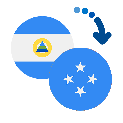 Wie kann man online Geld von Nicaragua nach Mikronesien senden?