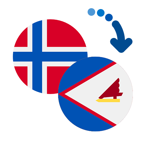 Wie kann man online Geld von Norwegen nach Amerikanisch-Samoa senden?