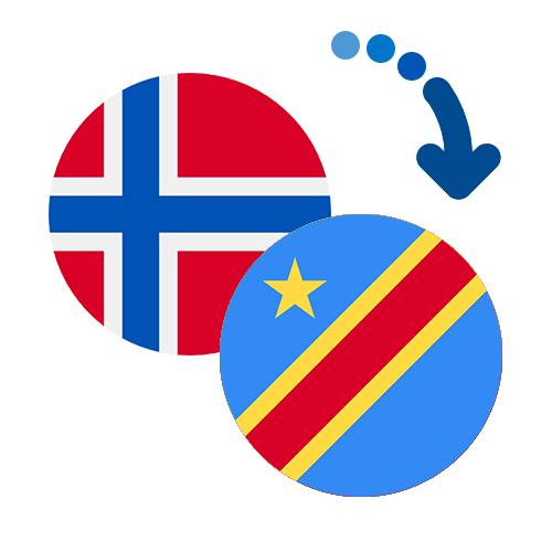 Wie kann man online Geld von Norwegen nach Kongo senden?