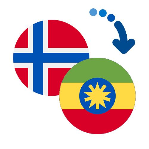 Wie kann man online Geld von Norwegen nach Äthiopien senden?