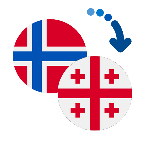 Wie kann man online Geld von Norwegen nach Georgien senden?