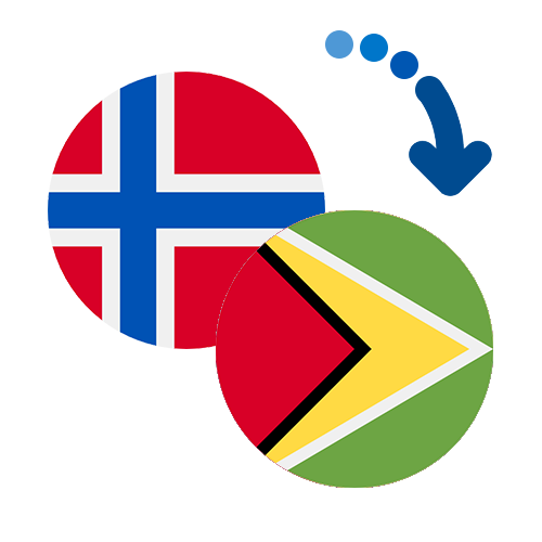 Wie kann man online Geld von Norwegen nach Guyana senden?