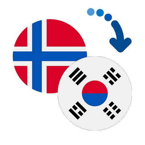 Wie kann man online Geld von Norwegen nach Südkorea senden?