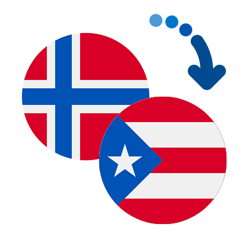 Wie kann man online Geld von Norwegen nach Puerto Rico senden?