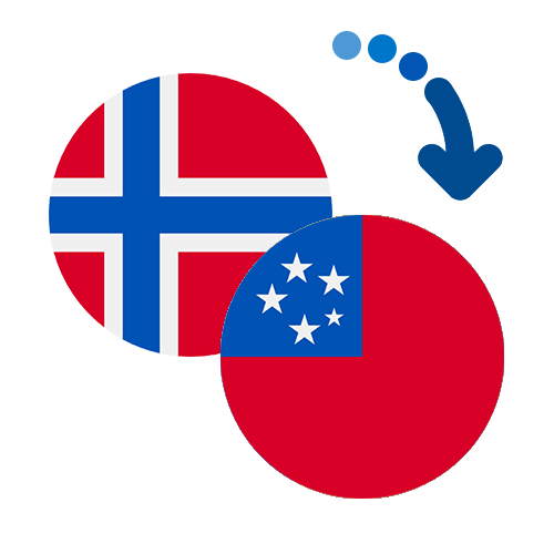 Wie kann man online Geld von Norwegen nach Samoa senden?