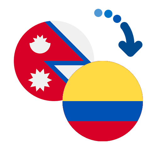 Wie kann man online Geld von Nepal nach Kolumbien senden?