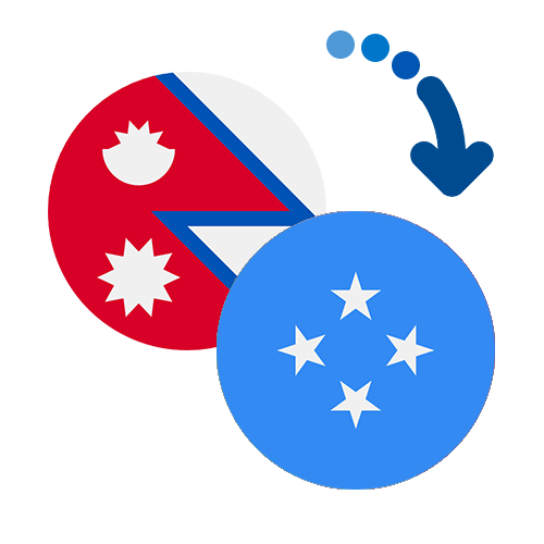 Wie kann man online Geld von Nepal nach Mikronesien senden?