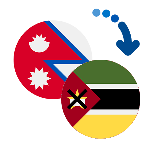 Wie kann man online Geld von Nepal nach Mosambik senden?