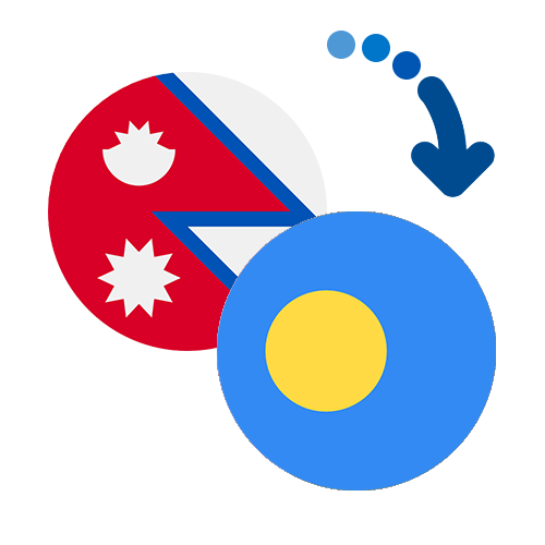 Wie kann man online Geld von Nepal nach Palau senden?