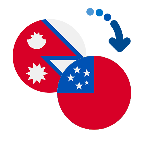 Wie kann man online Geld von Nepal nach Samoa senden?