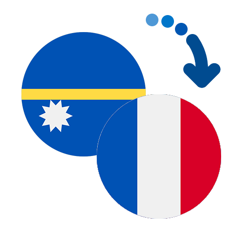 How to send money from Nauru to France