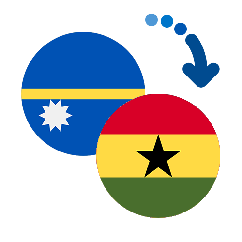 Wie kann man online Geld von Nauru nach Ghana senden?