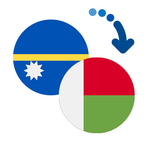 Wie kann man online Geld von Nauru nach Madagaskar senden?