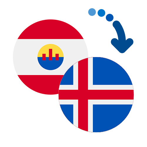 Wie kann man online Geld von Französisch-Polynesien nach Island senden?