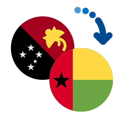 Wie kann man online Geld von Papua-Neuguinea nach Guinea-Bissau senden?