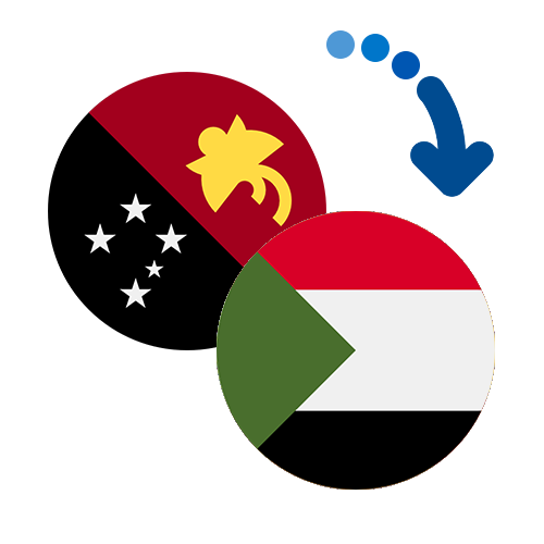 Wie kann man online Geld von Papua-Neuguinea nach Sudan senden?