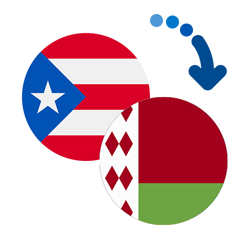 Wie kann man online Geld von Puerto Rico nach Belarus senden?
