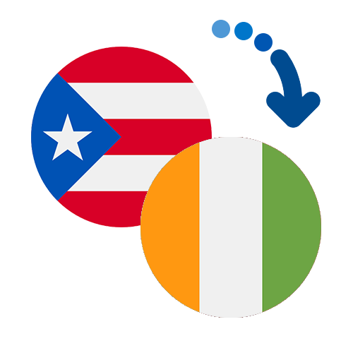 Jak wysłać pieniądze z Portoryko do Wybrzeże Kości Słoniowej online?