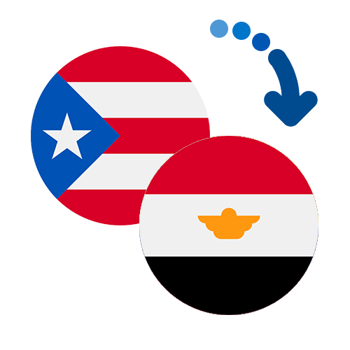 Wie kann man online Geld von Puerto Rico nach Ägypten senden?