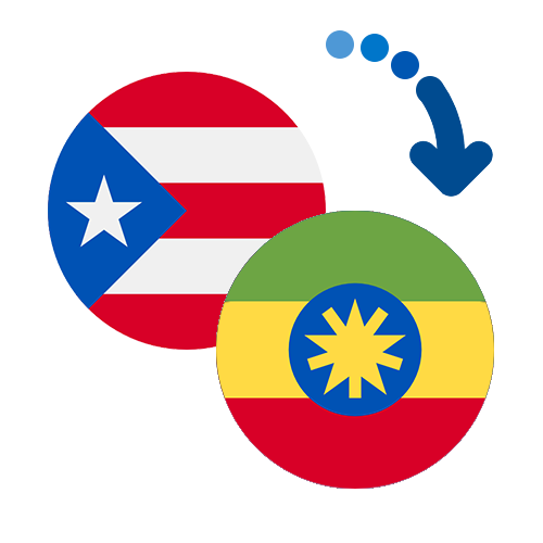 Wie kann man online Geld von Puerto Rico nach Äthiopien senden?