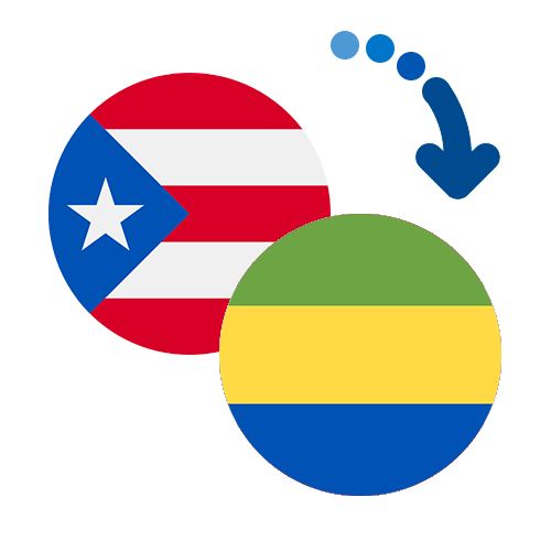 Wie kann man online Geld von Puerto Rico nach Gabun senden?