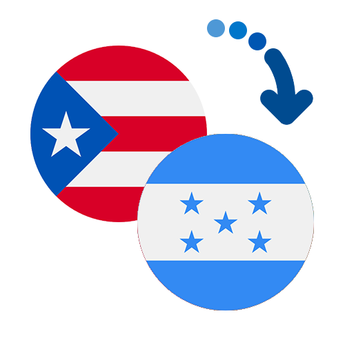 Wie kann man online Geld von Puerto Rico nach Honduras senden?