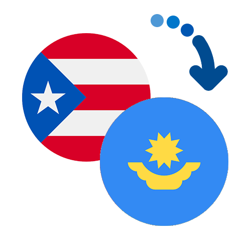 Wie kann man online Geld von Puerto Rico nach Kasachstan senden?
