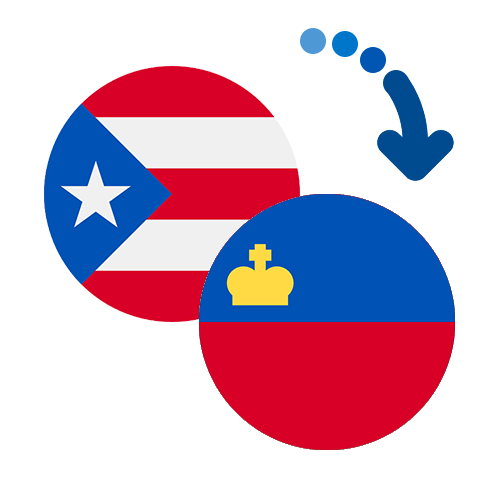 Wie kann man online Geld von Puerto Rico nach Liechtenstein senden?