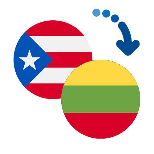 How to send money from Puerto Rico to Lithuania