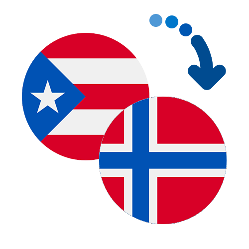 Wie kann man online Geld von Puerto Rico nach Norwegen senden?
