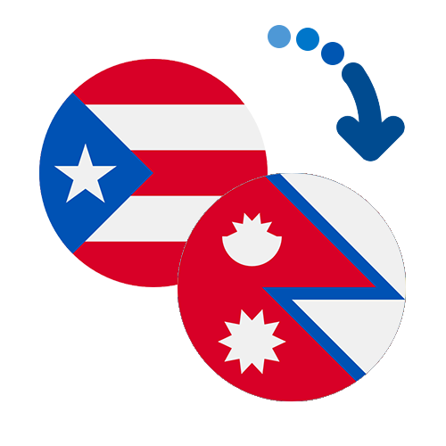 Wie kann man online Geld von Puerto Rico nach Nepal senden?