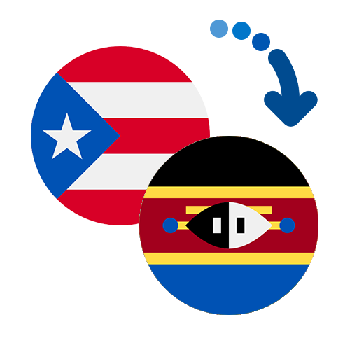 Wie kann man online Geld von Puerto Rico nach Swasiland senden?