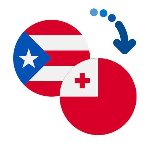 Wie kann man online Geld von Puerto Rico nach Tonga senden?