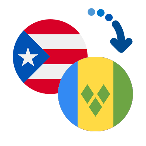 Wie kann man online Geld von Puerto Rico nach St. Vincent und die Grenadinen senden?