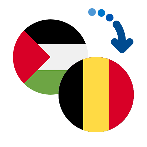 How to send money from Palestine to Belgium