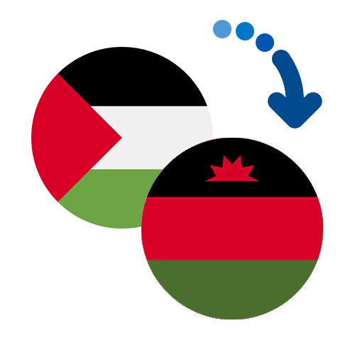Wie kann man online Geld von Palästina nach Malawi senden?