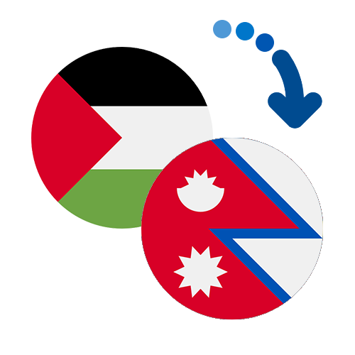 Wie kann man online Geld von Palästina nach Nepal senden?