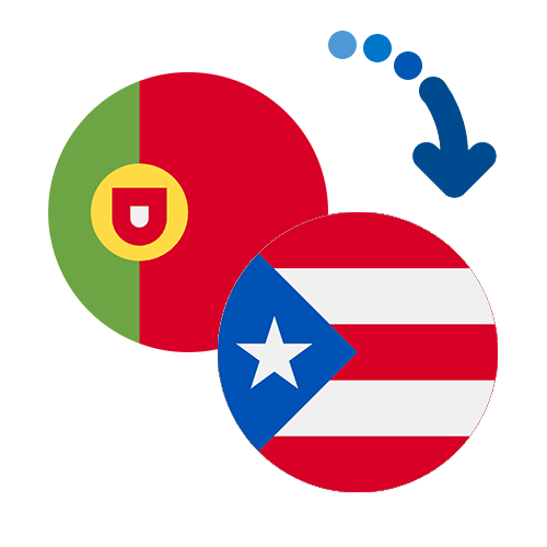 Wie kann man online Geld von Portugal nach Puerto Rico senden?